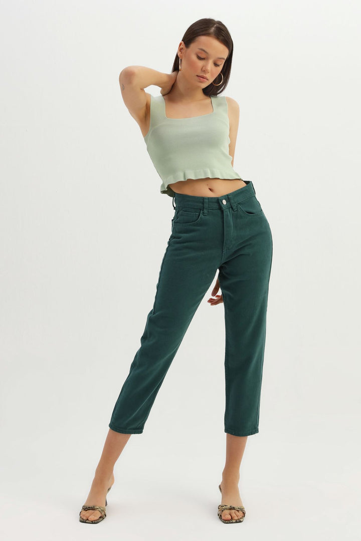 Hanging End Frilly Knitwear Mint