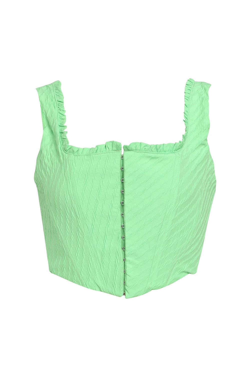 Frill Detailed Underwire Blouse Green