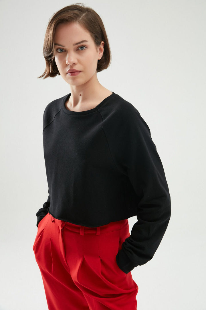 Low Back Sweatshirt Black