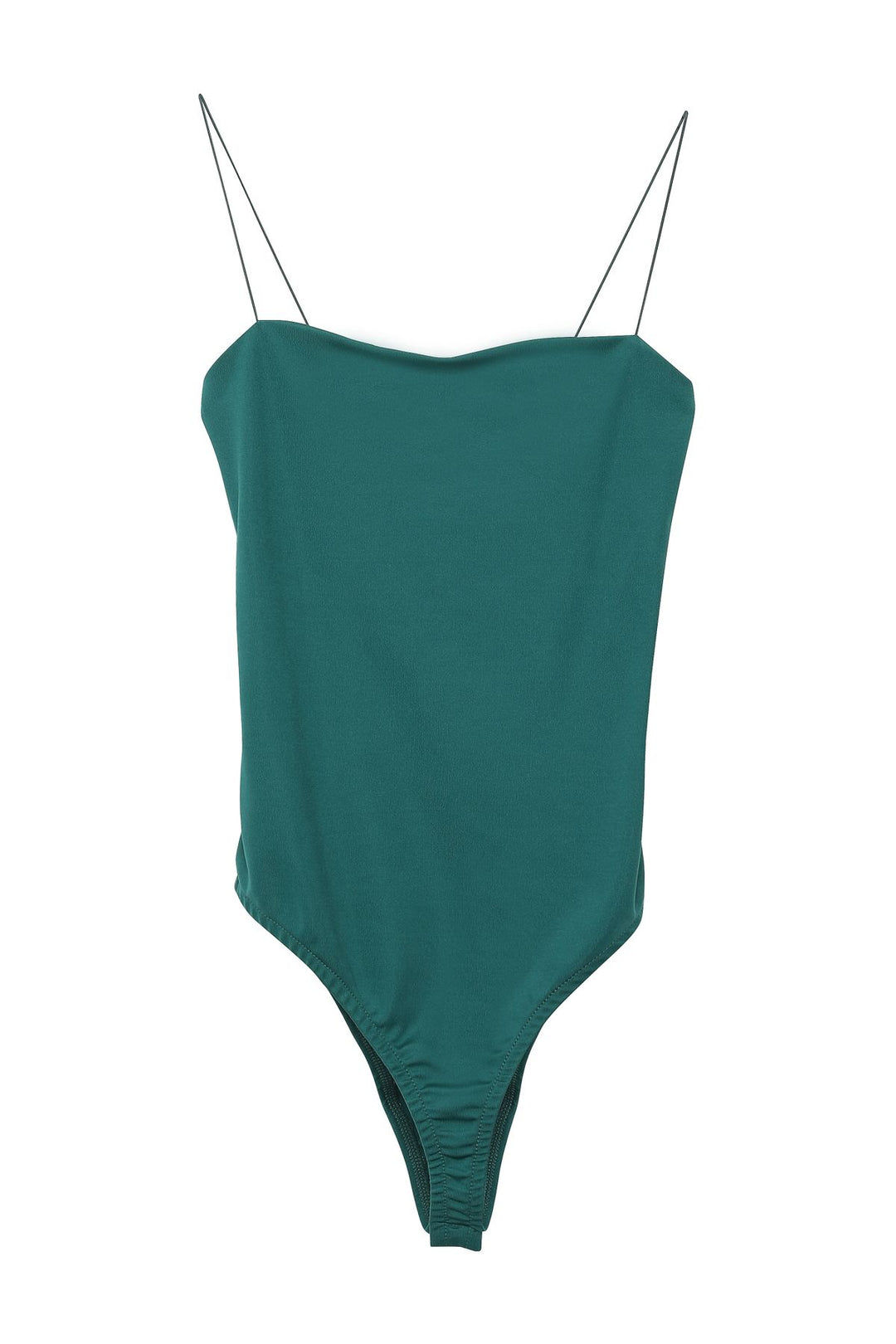 Slim Strap Bodysuit Dark Green