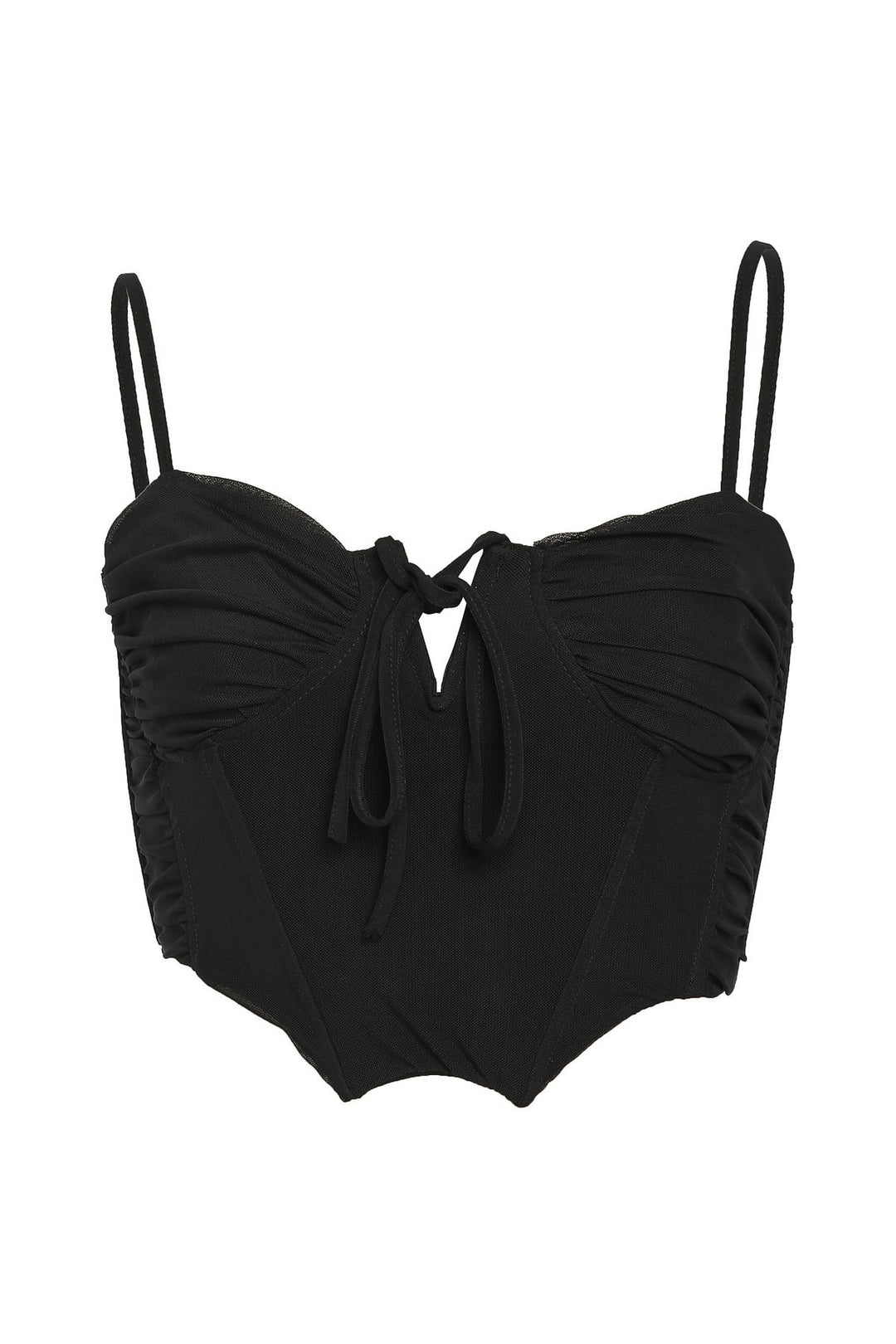 Underwire Decollete Blouse Black