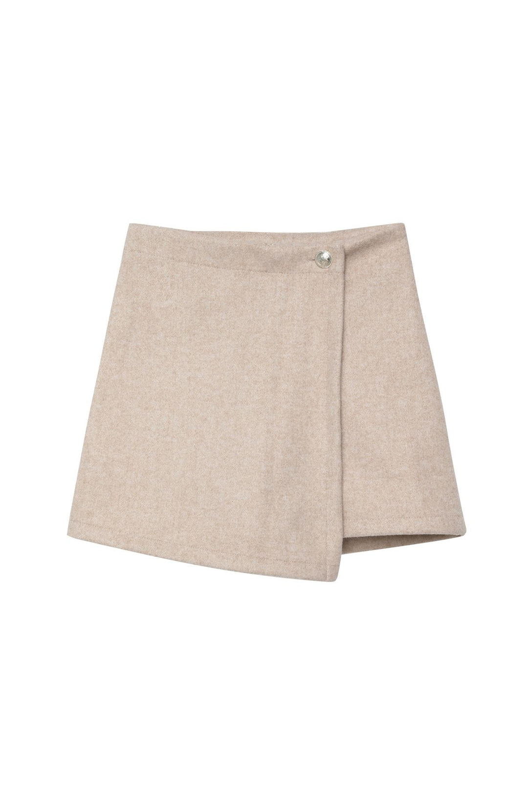 Mini Cachet Short Skirt Beige