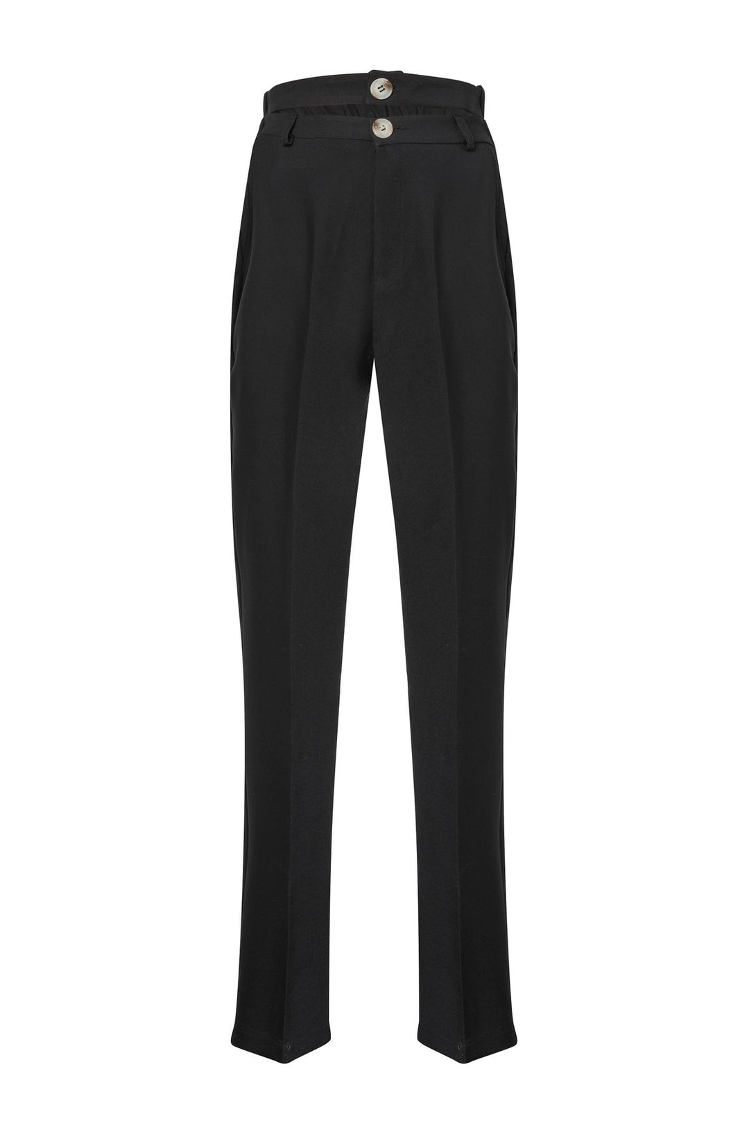 Belt Detailed Trousers Black
