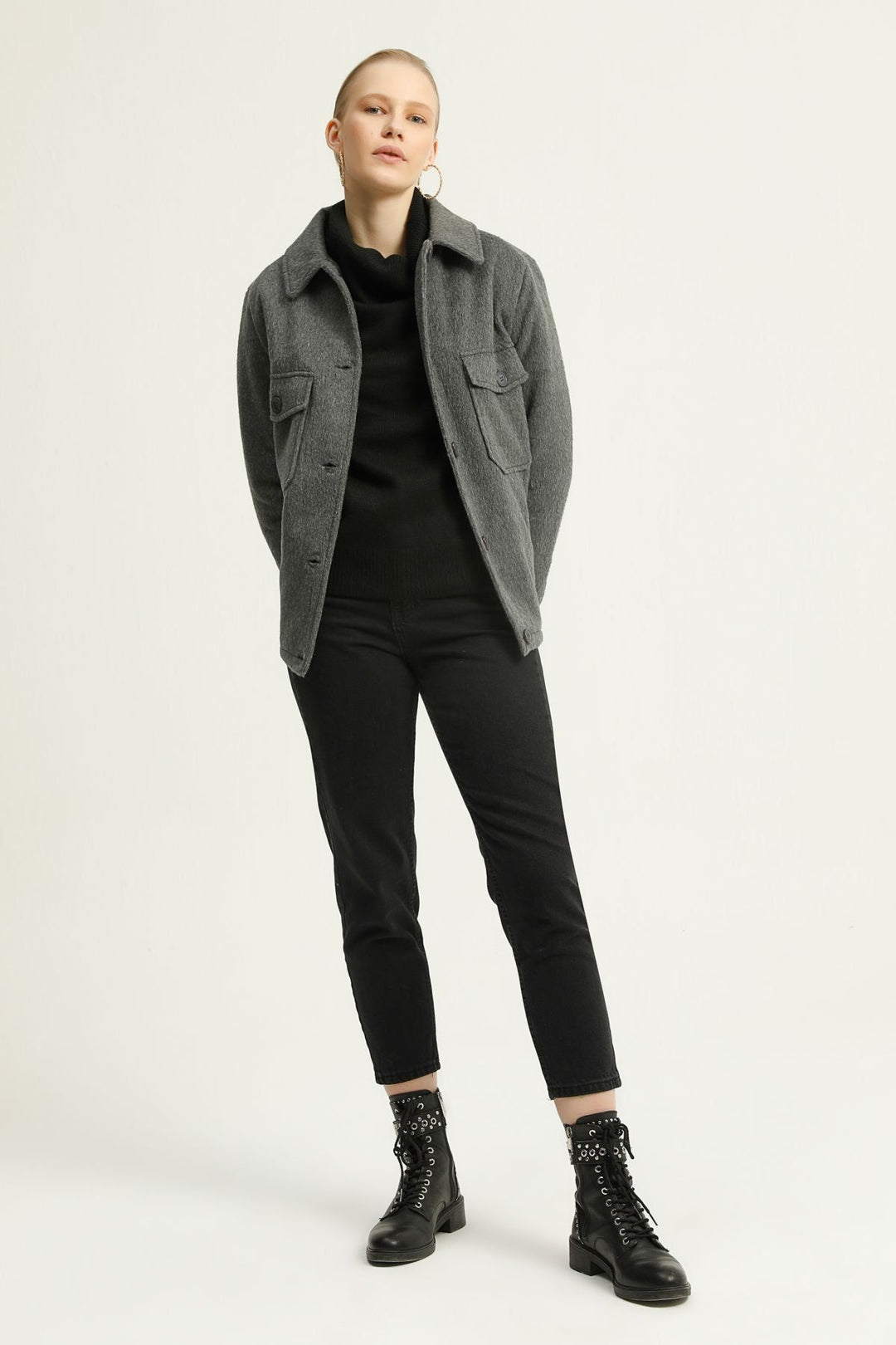 Big Pocket Coat Anthracite