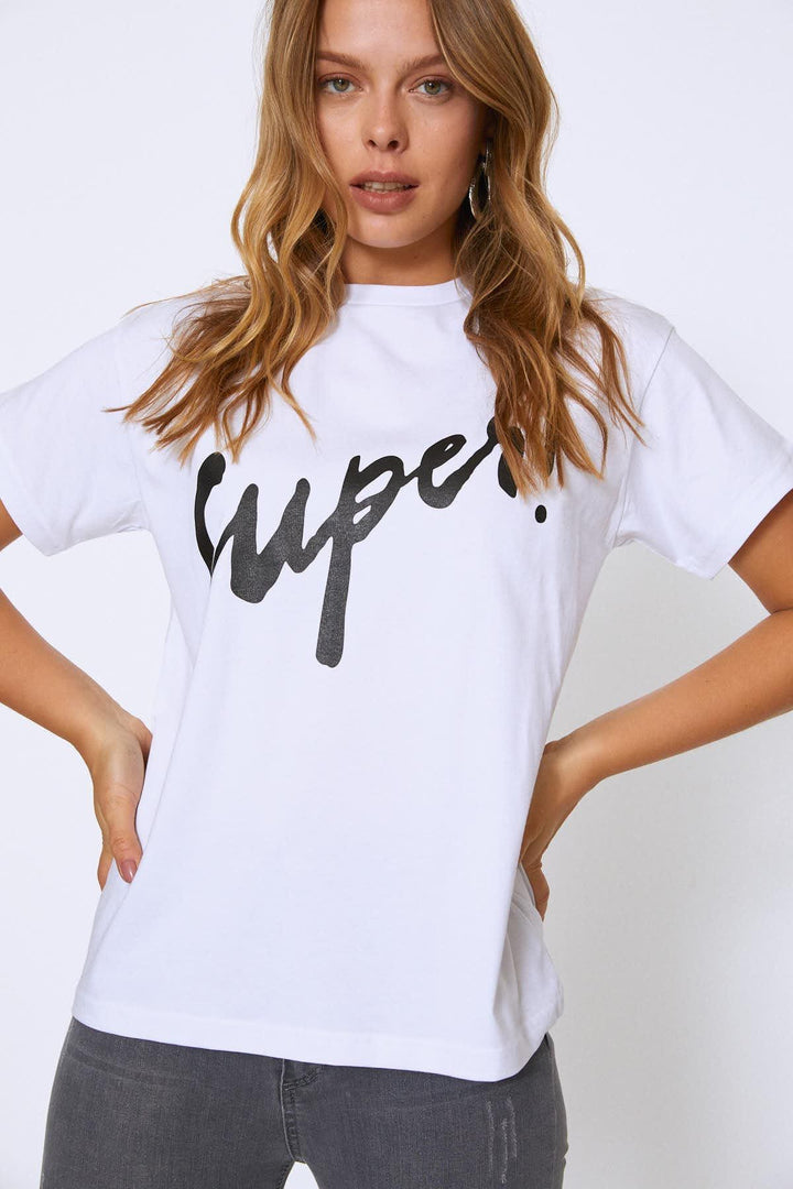 Printed T-Shirt Black