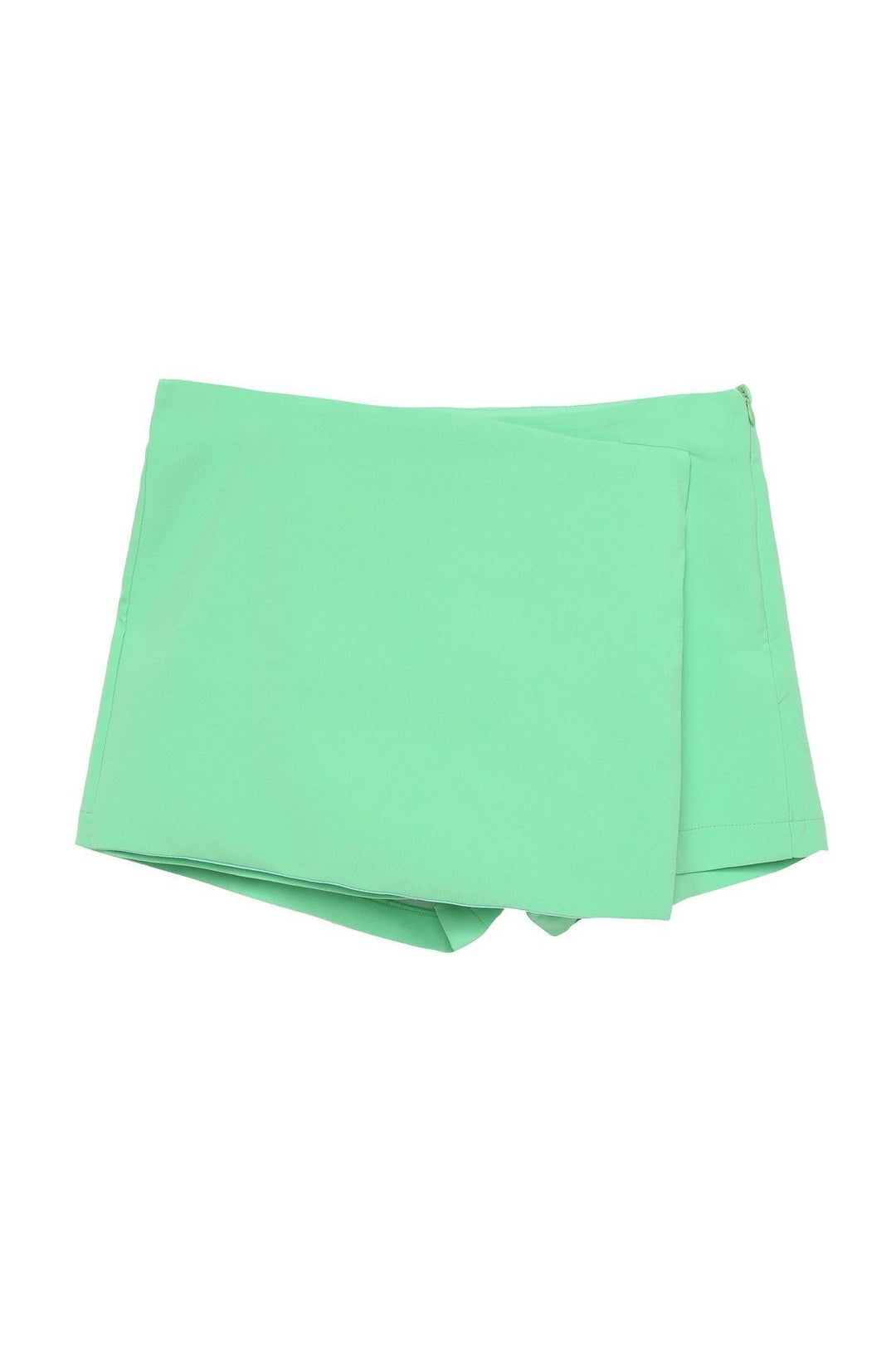 Asimetrik Şort Etek Apple Mint