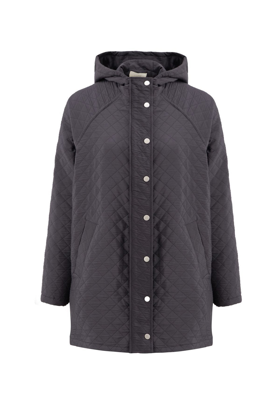 Oversize Kapitone Mont Siyah