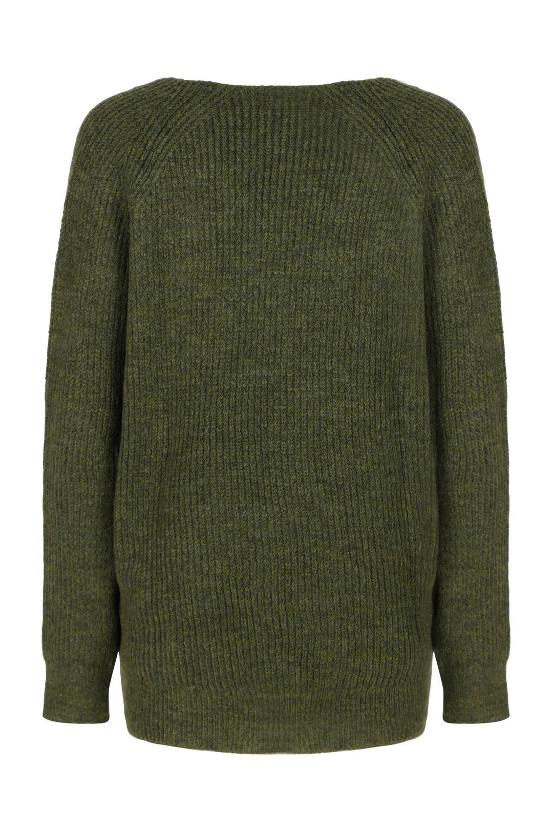 V Neck Long Sweater Khaki