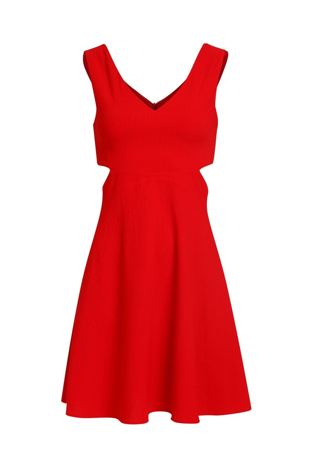 Cut Out Mini Dress Red