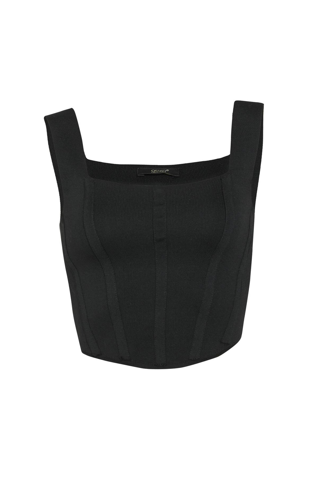 Strap Crop Knitwear Black