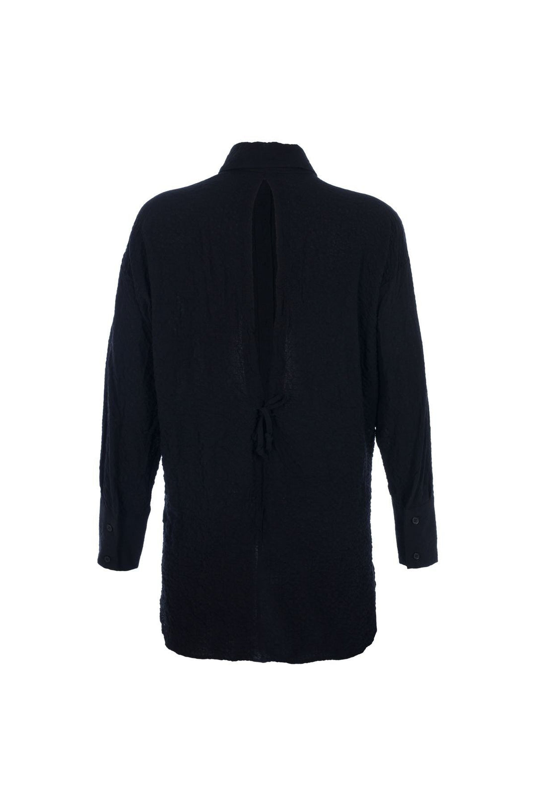 Oversize Back Detailed Shirt Black