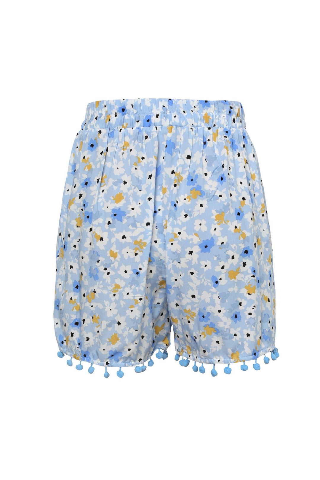 Desenli Şort Mavi