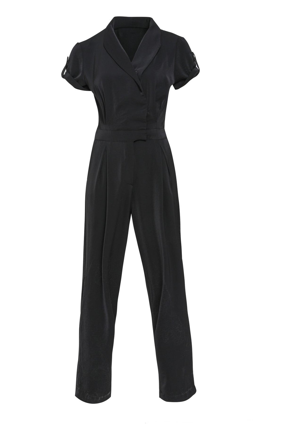 Kruvaze Yaka Tulum Siyah