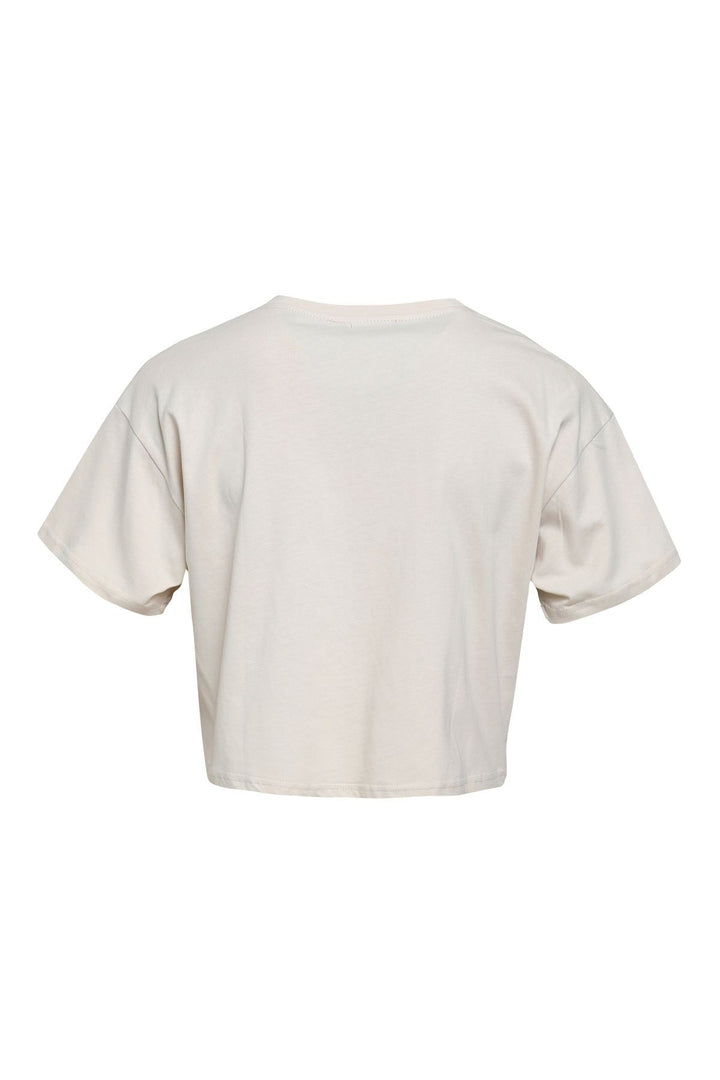 Pearl Accessory T-Shirt Beige