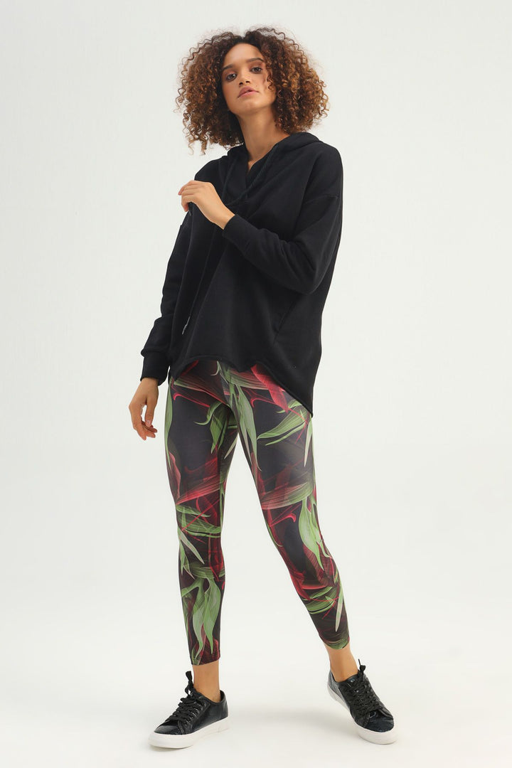 Hooded Oversize Sweatshirt Black