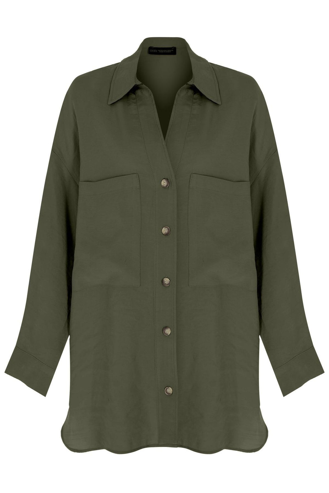 Cep Detaylı Gömlek Haki