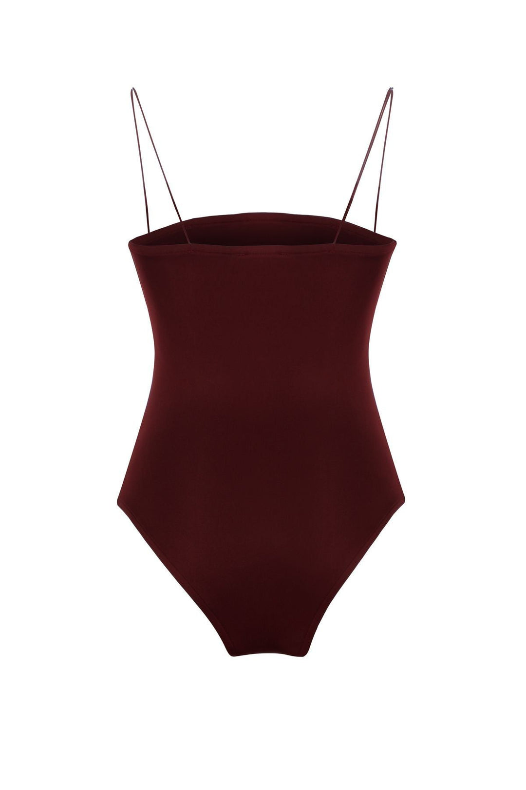 Thin Strap Bodysuit Claret Red