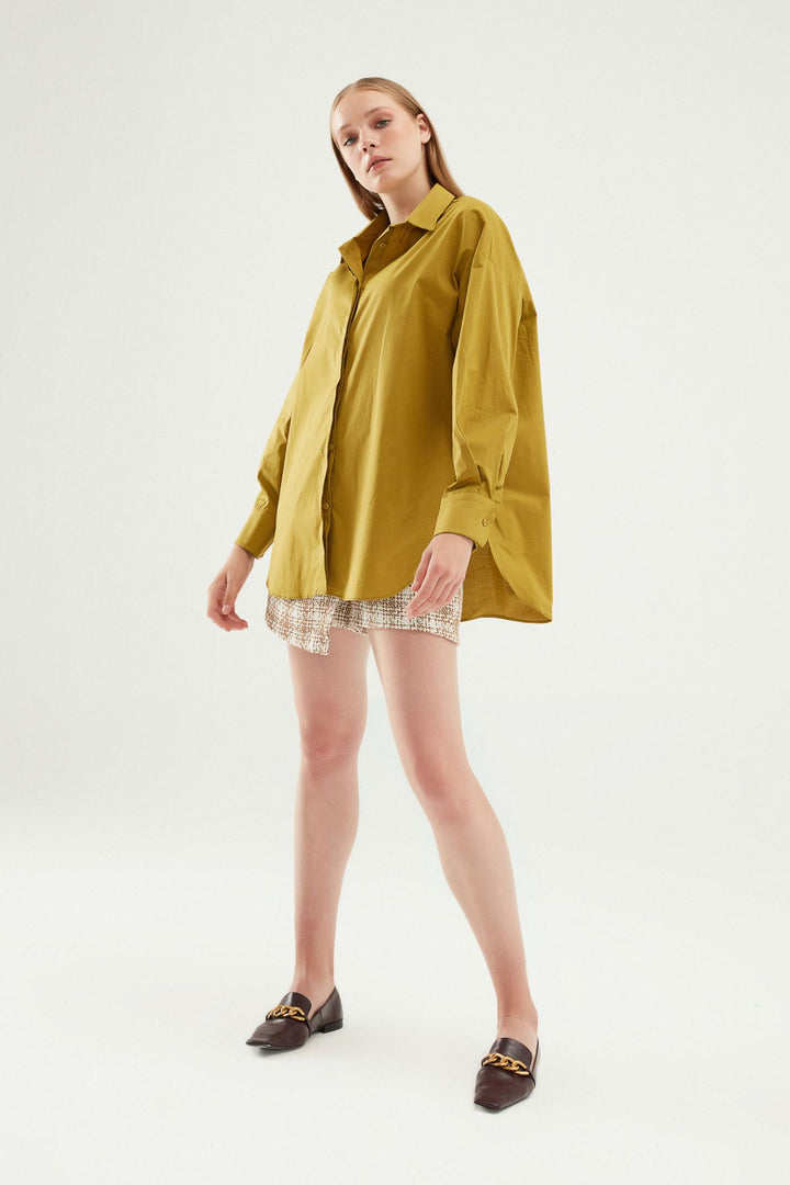 Oversize Basic Shirt Olive