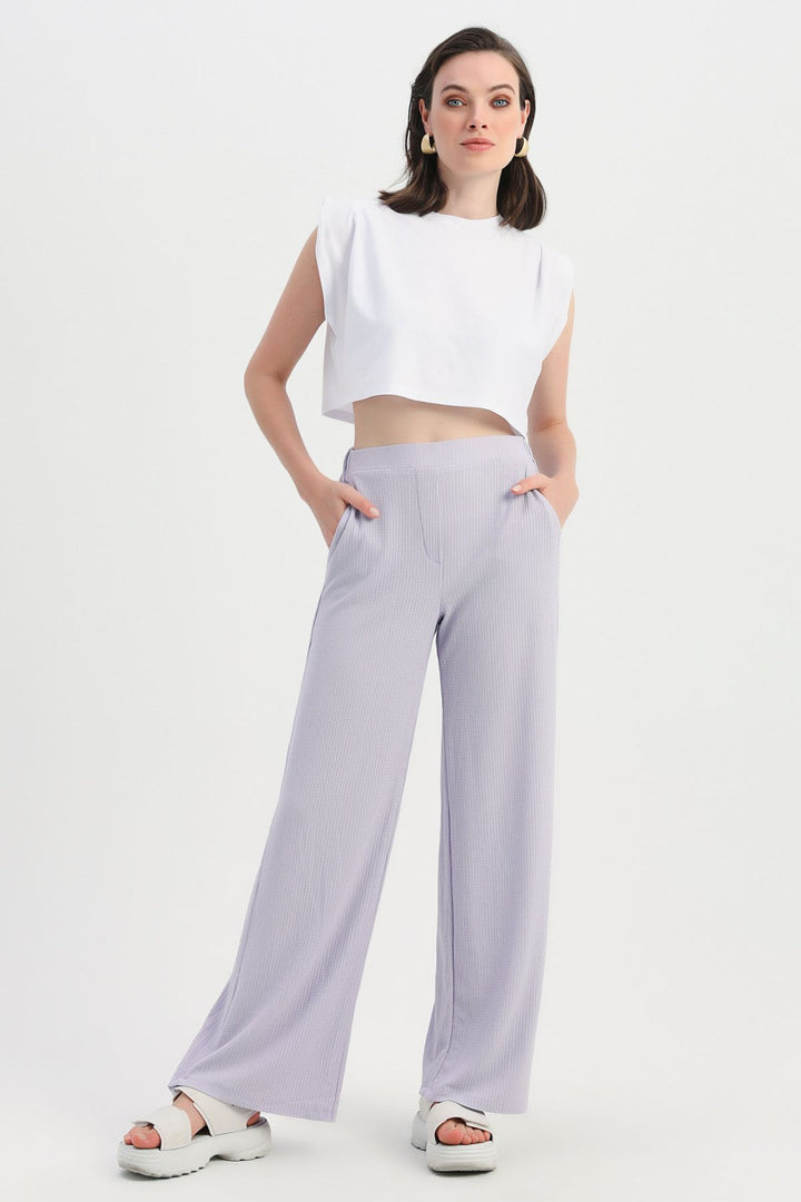 Cepli Bol Paça Pantolon Lila