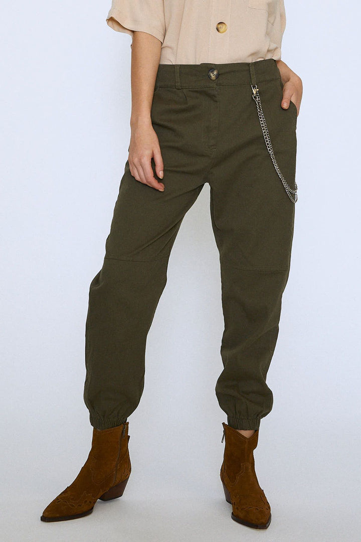 Chain Jogger Pants Khaki