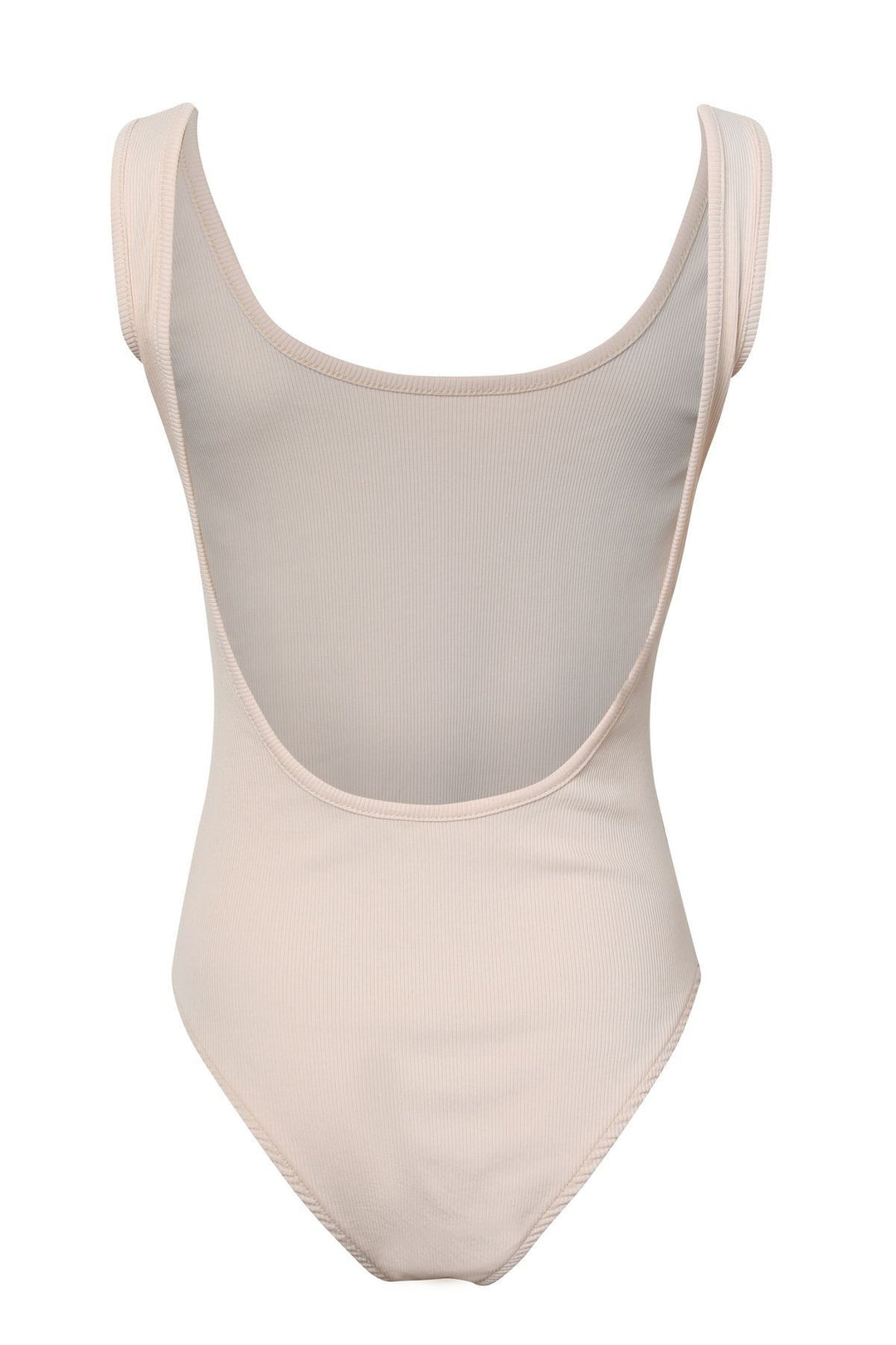 Low Back Strap Bodysuit Beige