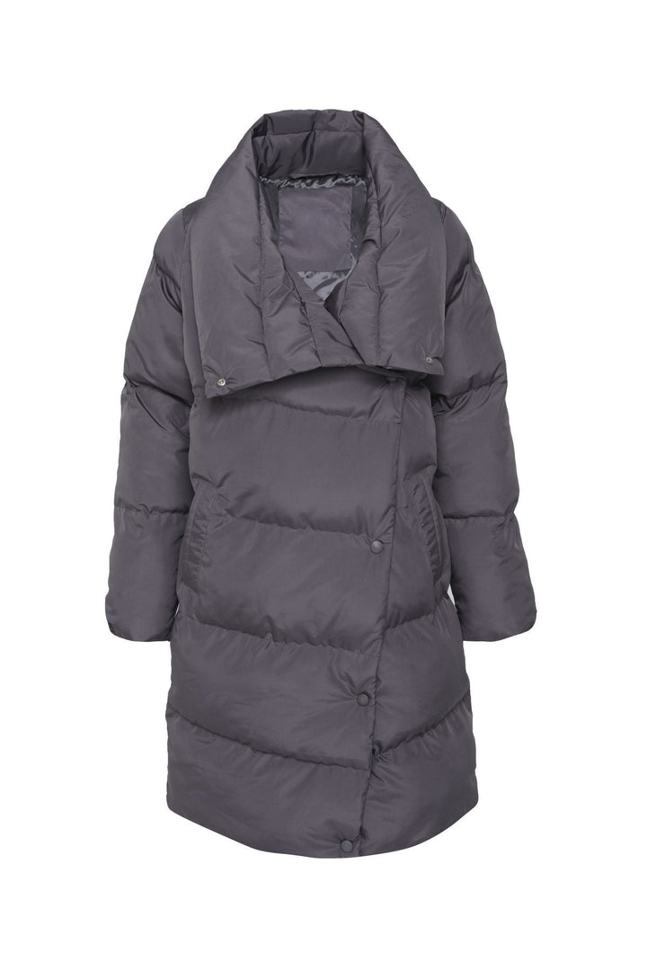 Double Breasted Down Jacket Gray