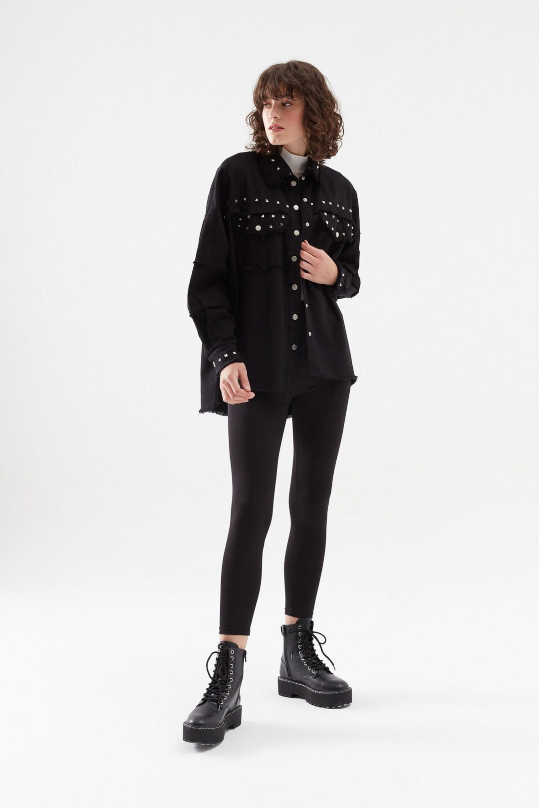 Gabardine Staple Shirt Black