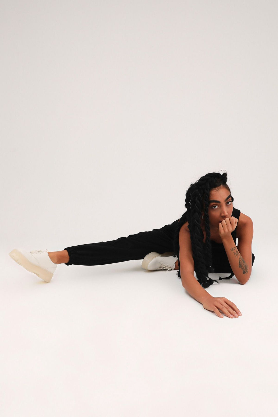 Cargo Pocket Jogger Tracksuit Black