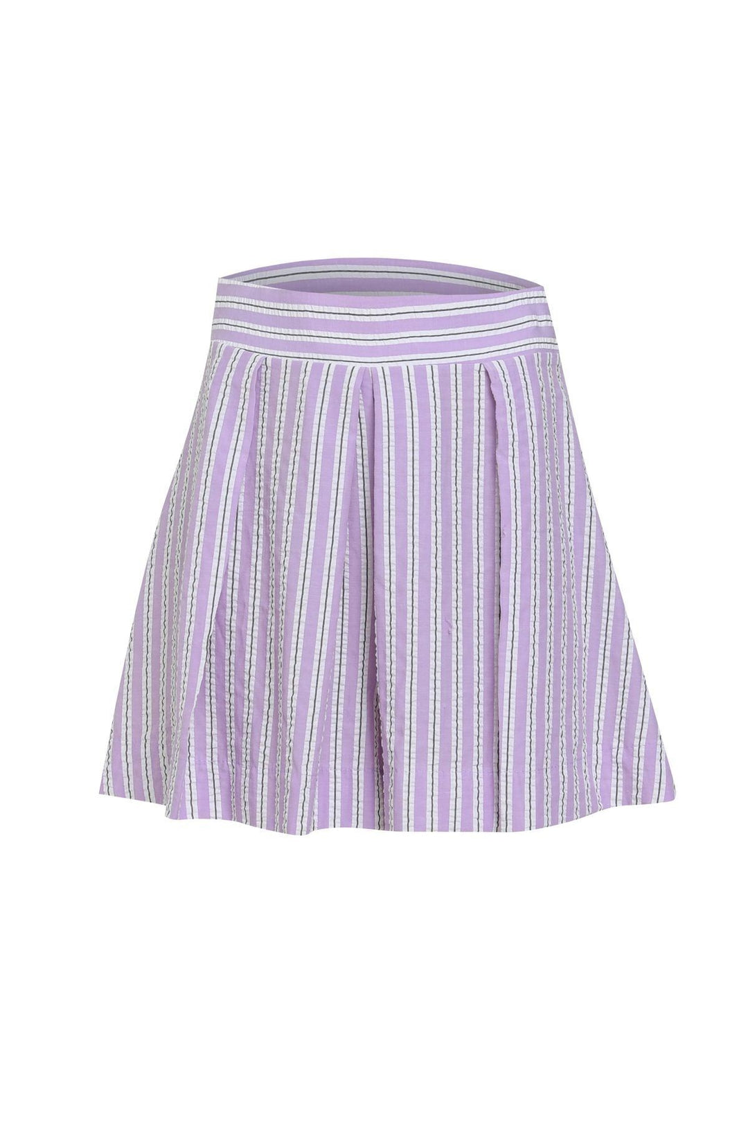 Pileli Mini Şort Lila