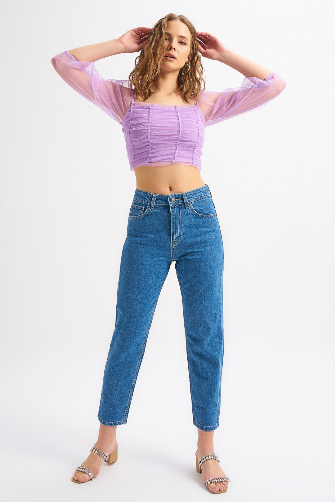 Gipeli Tulle Blouse Lilac