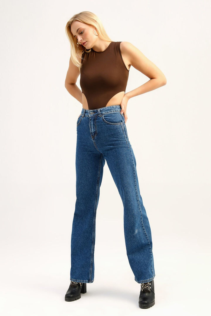 Sleeveless Bodysuit Dark Brown