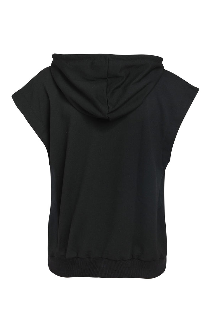 Kapüşonlu Kanguru Cepli Sweatshirt Siyah