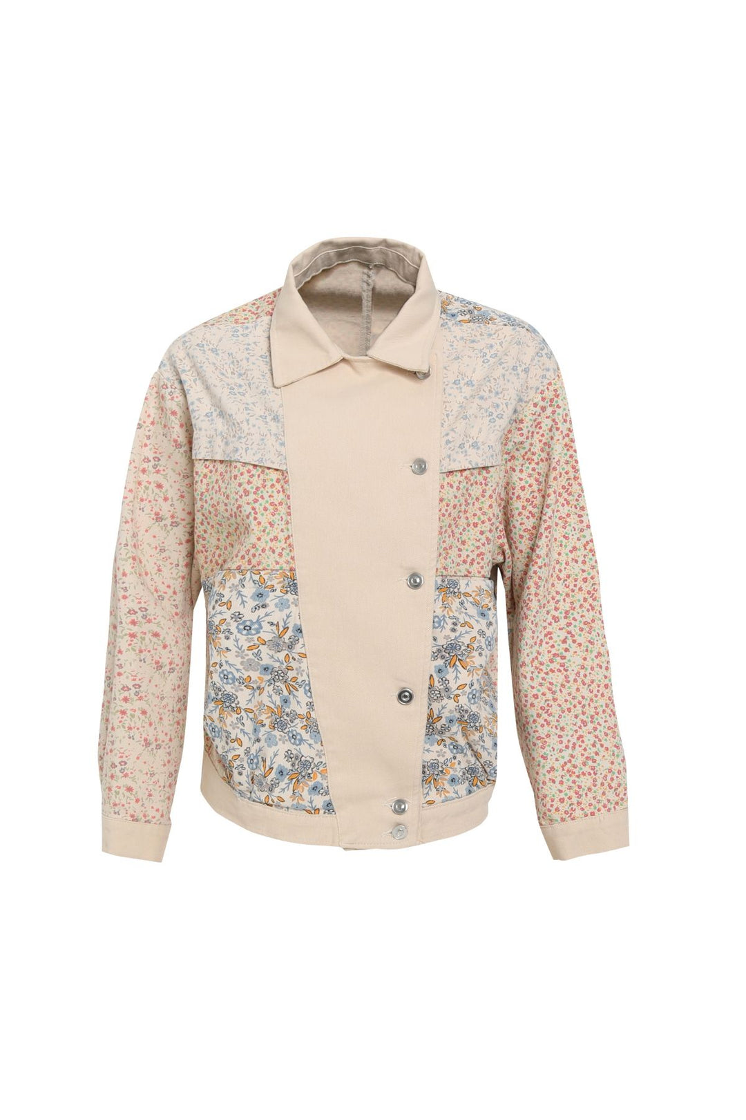 Patchwork Jacket Stone