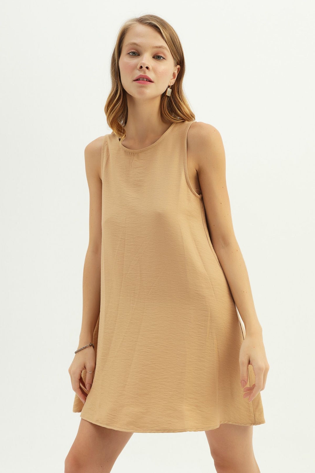 Basic Midi Dress Camel