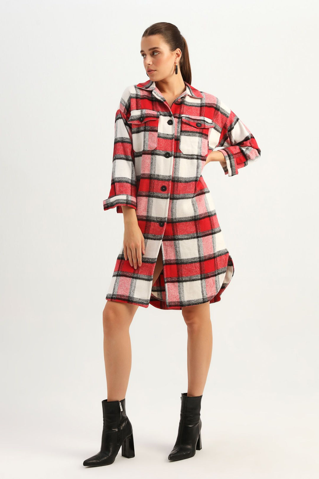 Uzun Oduncu Gömlek Kırmızı