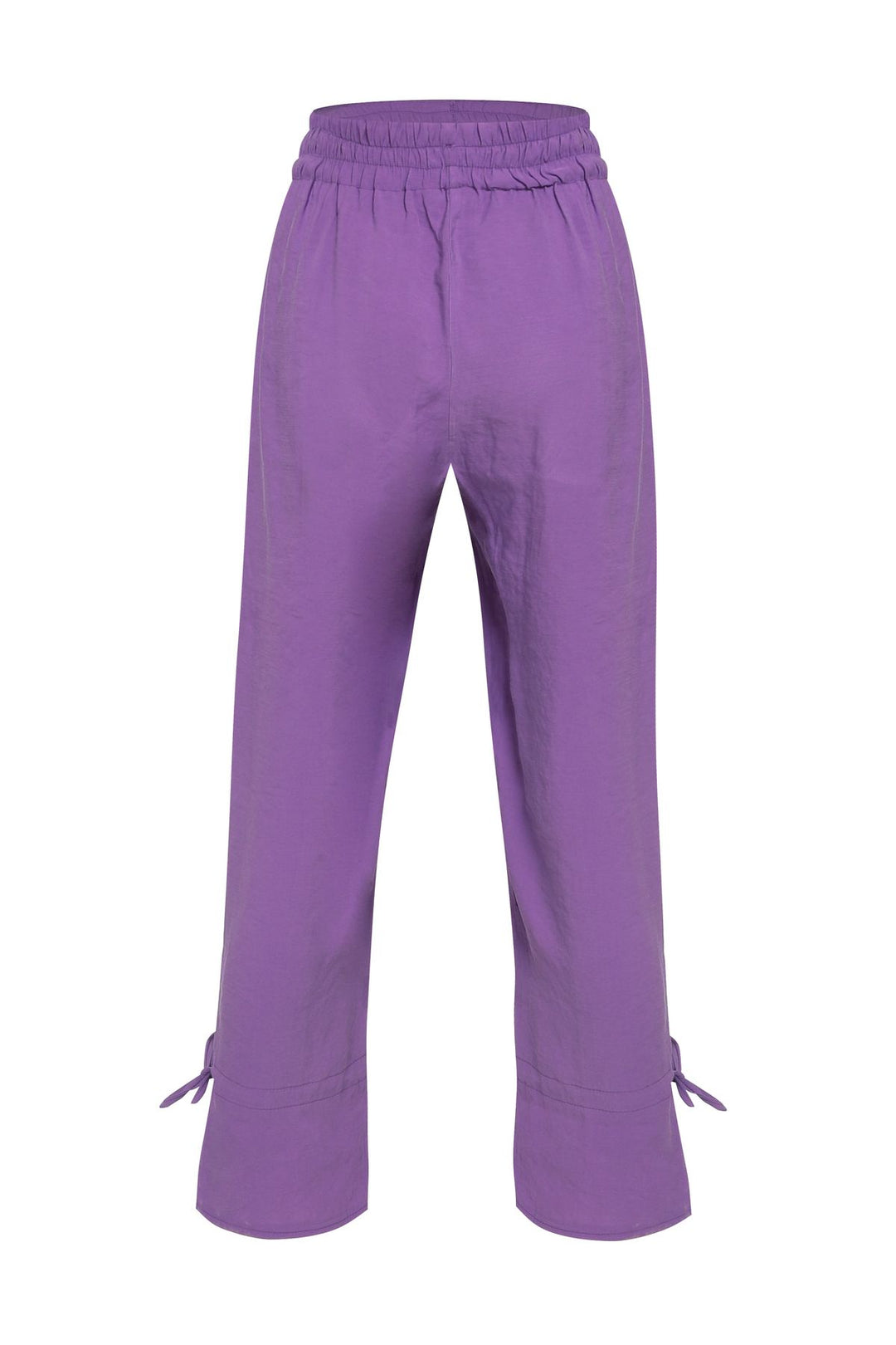 Elastic Waist Trousers Dark Lilac