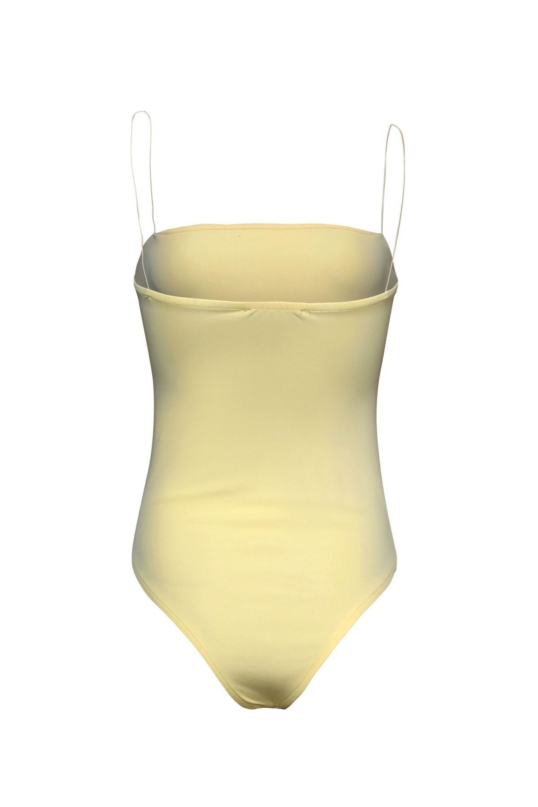Slim Strap Bodysuit Light Yellow
