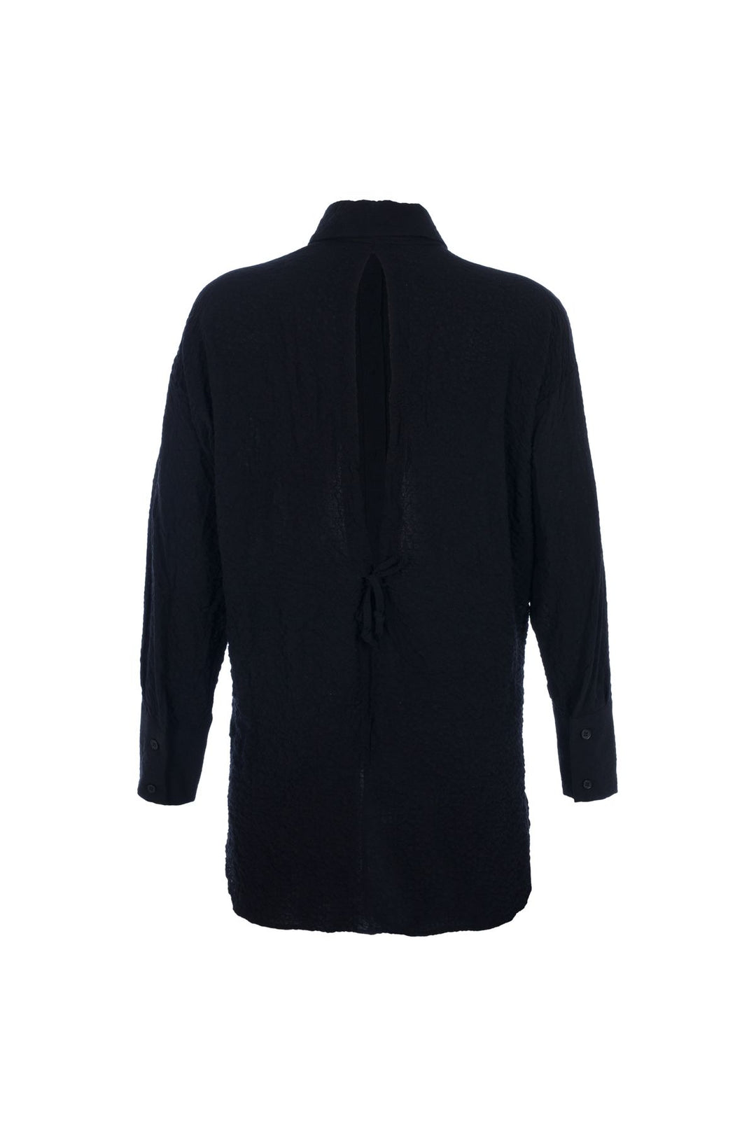 Oversize Back Detailed Shirt Black
