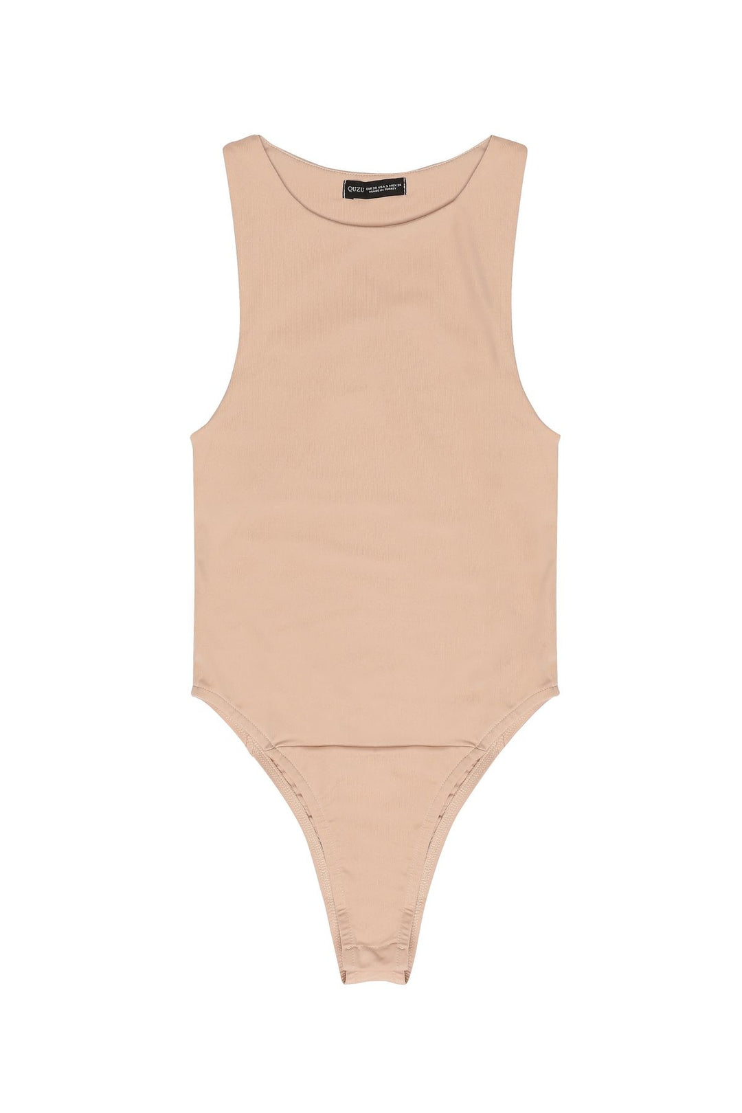 Halter Neck Bodysuit Beige
