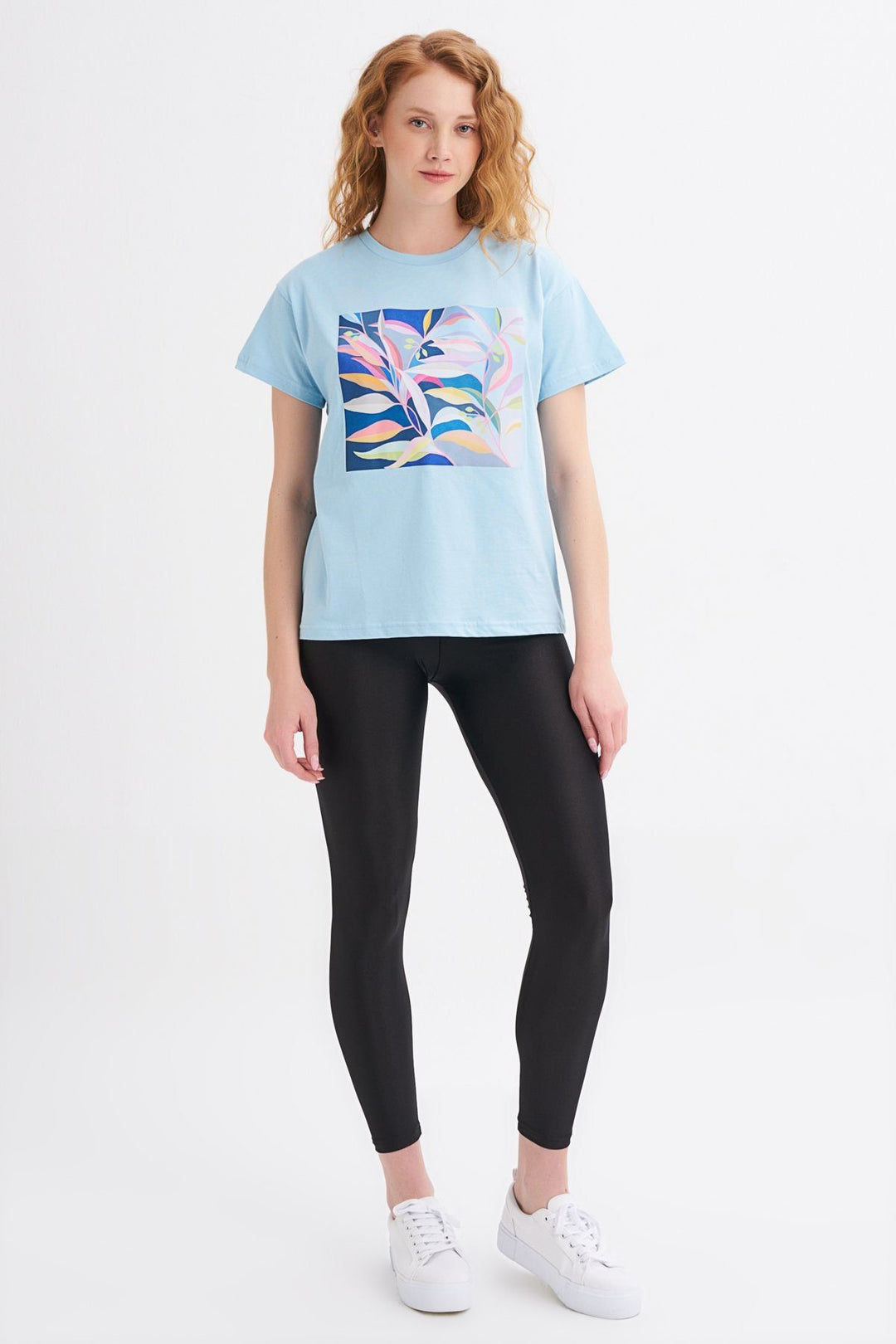 Baskılı Tişört Bebe Mavi