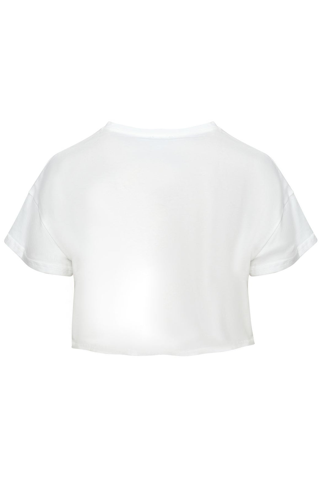 Printed Crop T-Shirt White