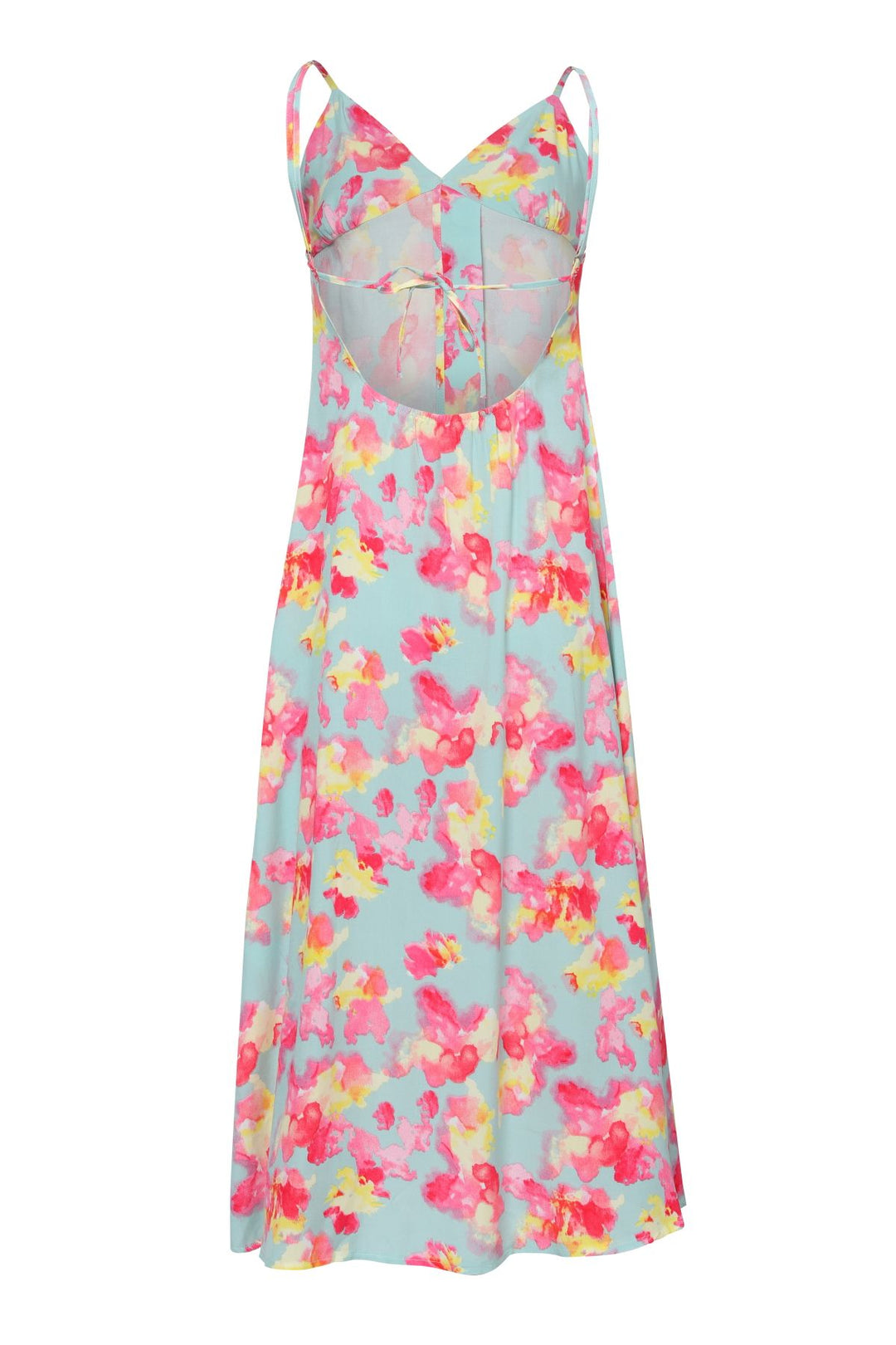 Patterned Buttoned Strap Dress Mint