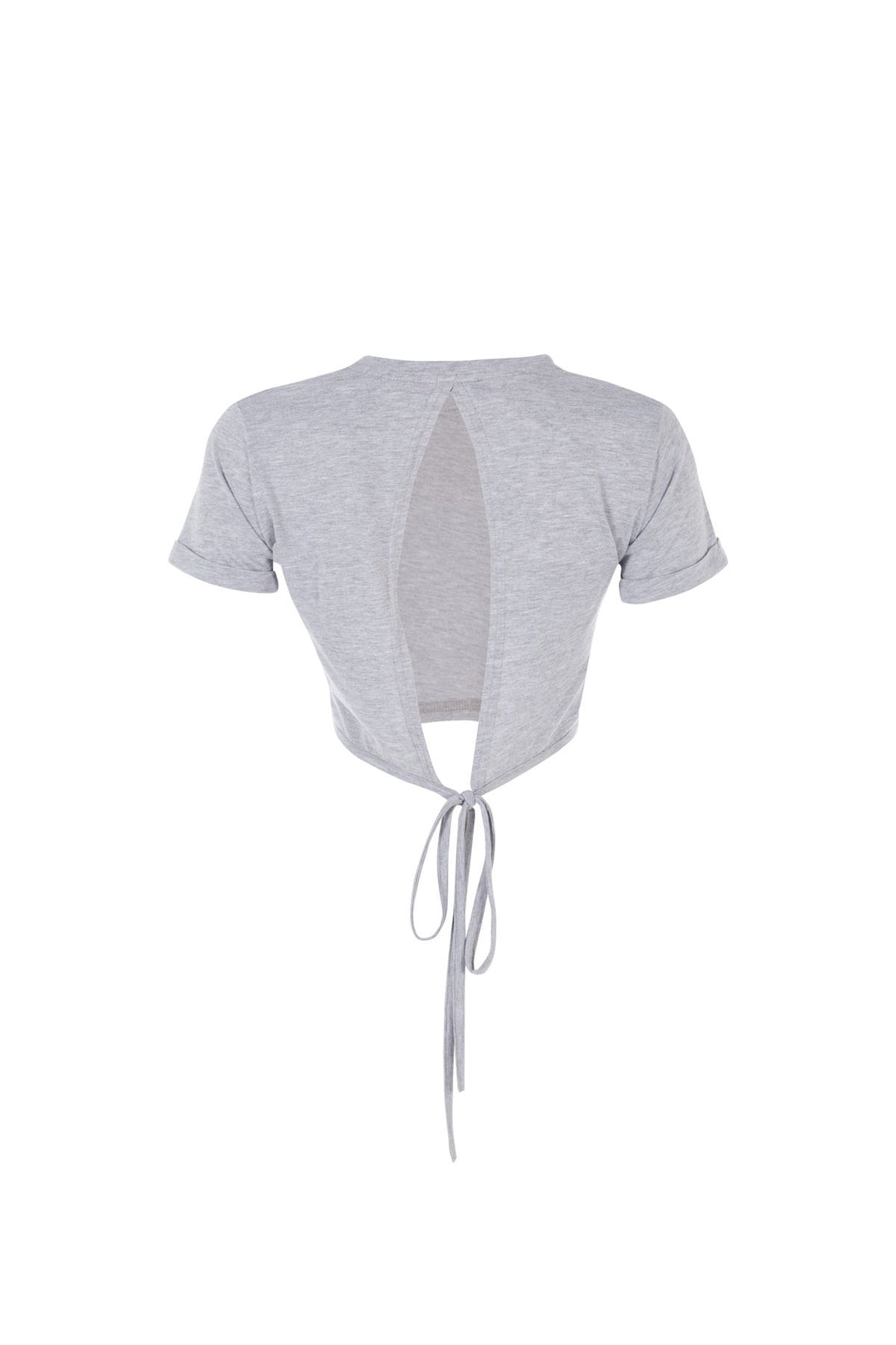 Arkası Bağlamalı Tişört Bej