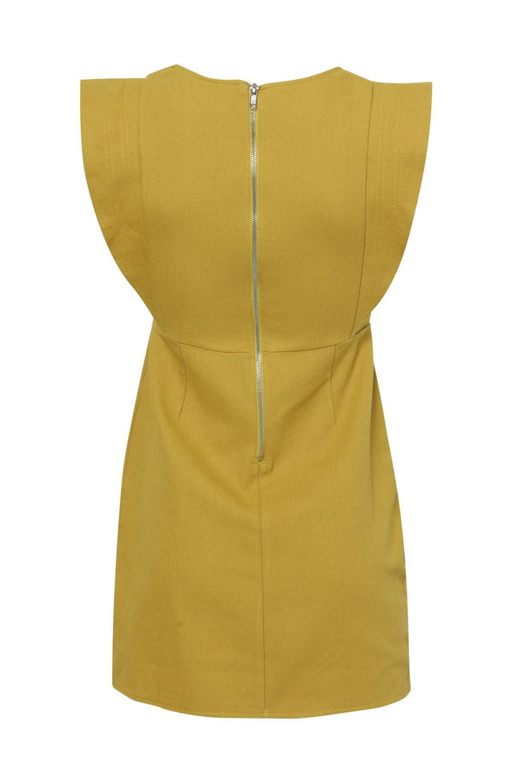 Flywheel Gabardine Dress Olive