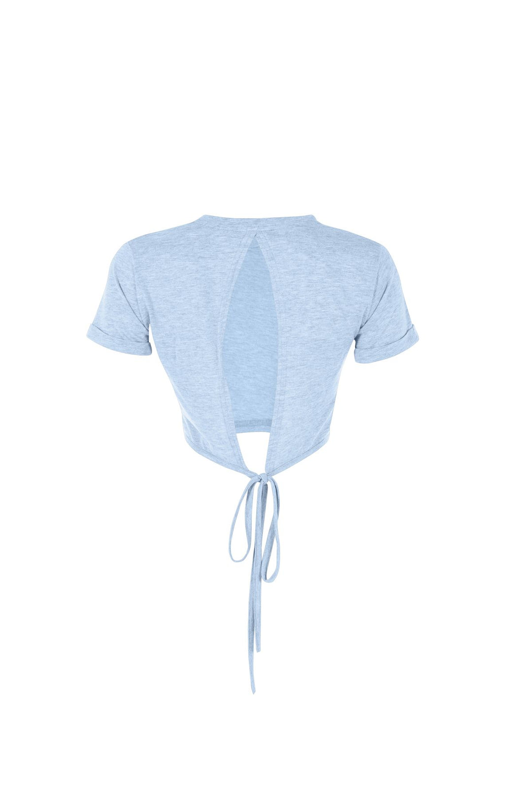 Tie Back T-Shirt Baby Blue