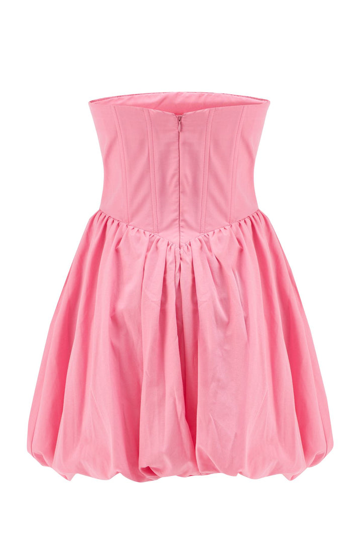 Underwire Strapless Balloon Dress Candy Pink