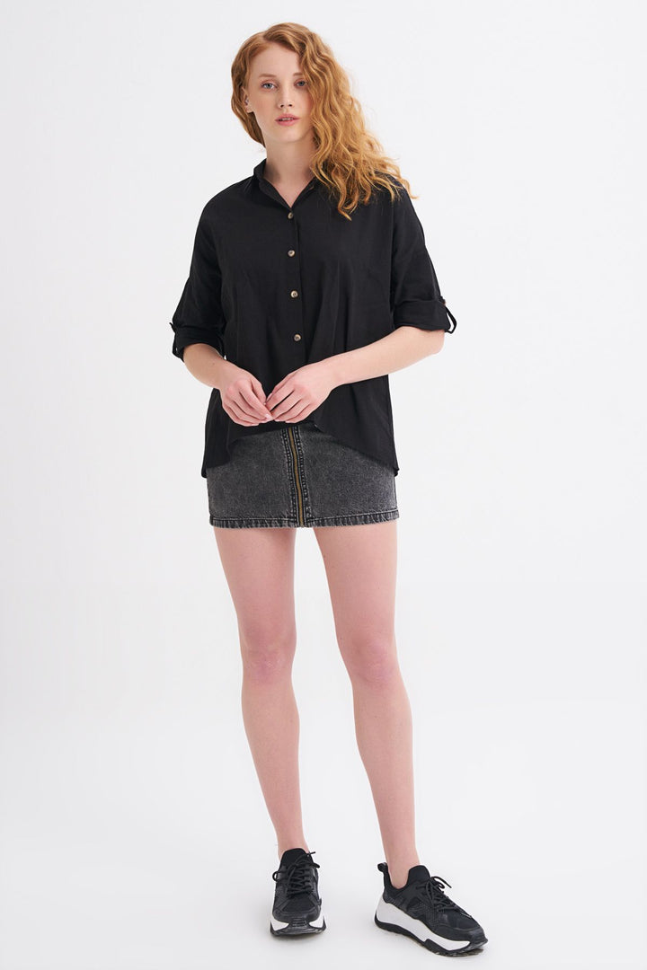 Trojan Sleeve Shirt Black