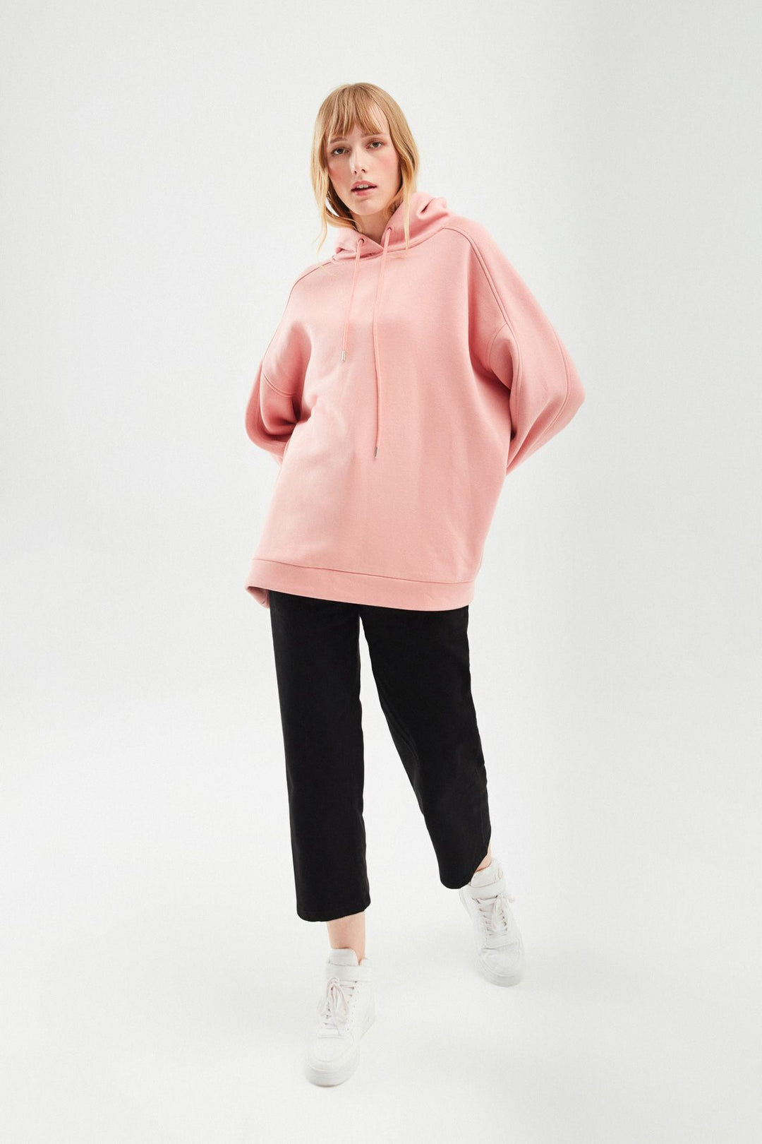Hooded Oversize Sweatshirt Powder