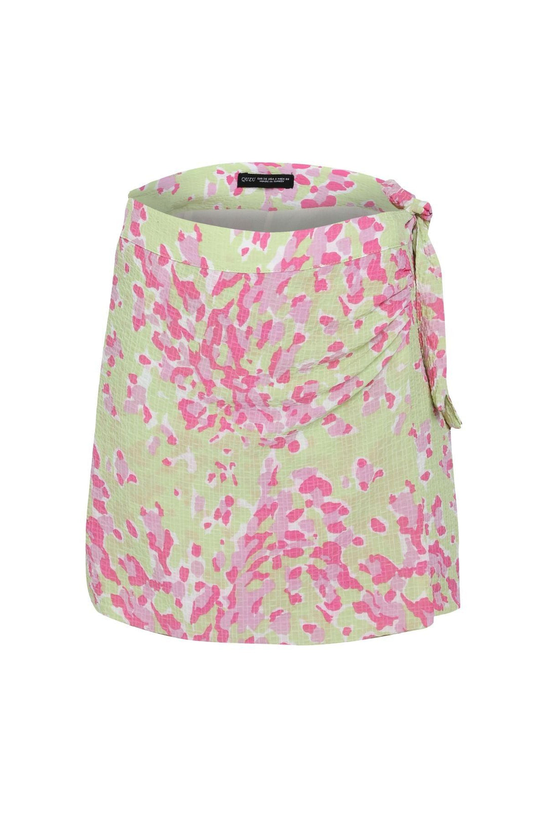 Lacing Detail Short Skirt Green