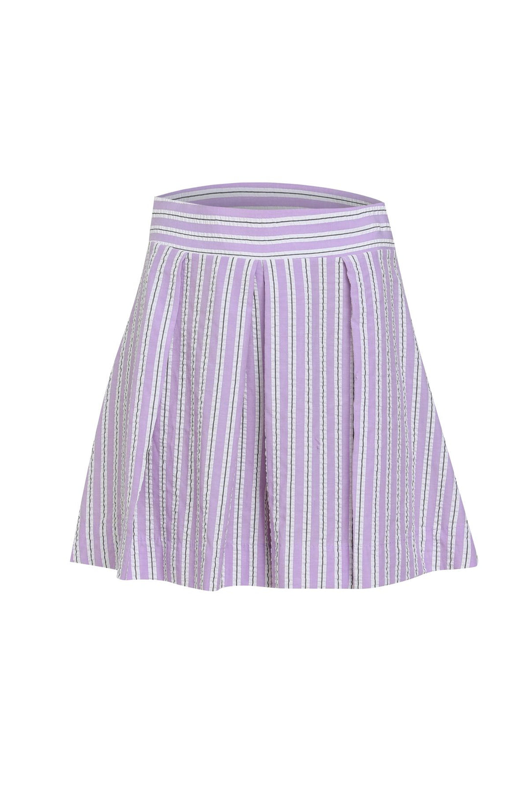 Pileli Mini Şort Lila